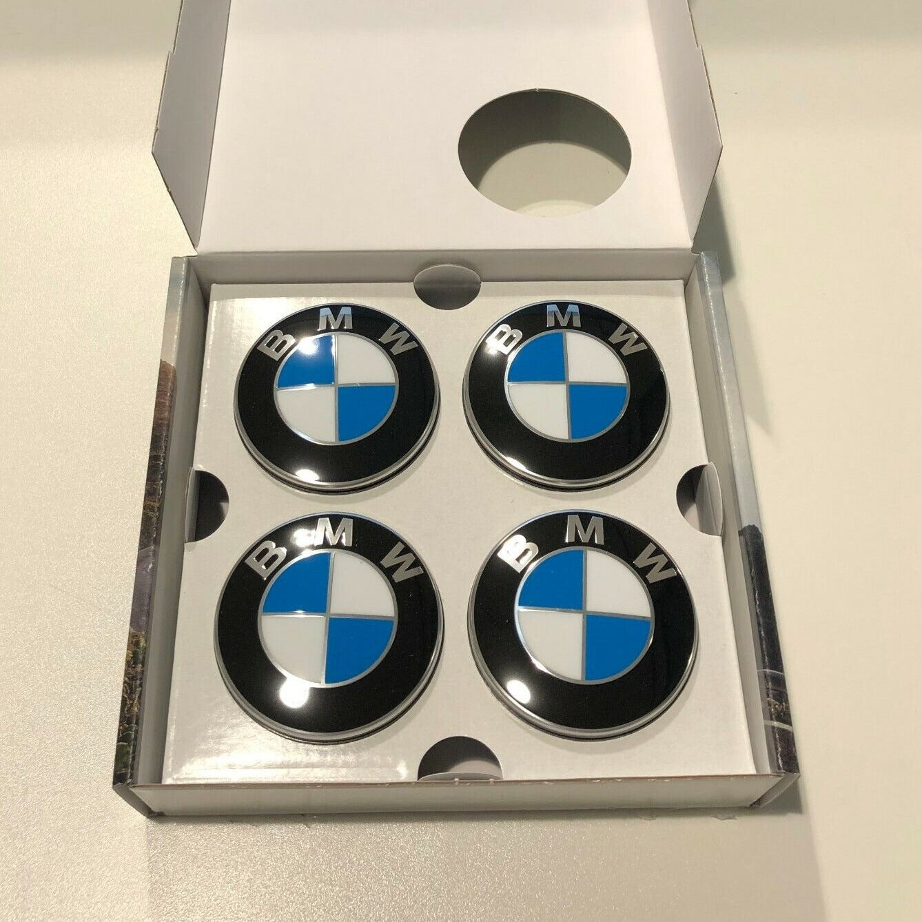 Genuine OEM BMW Floating Wheel Center Caps (Set of 4) - 5x120/ 5x112-3